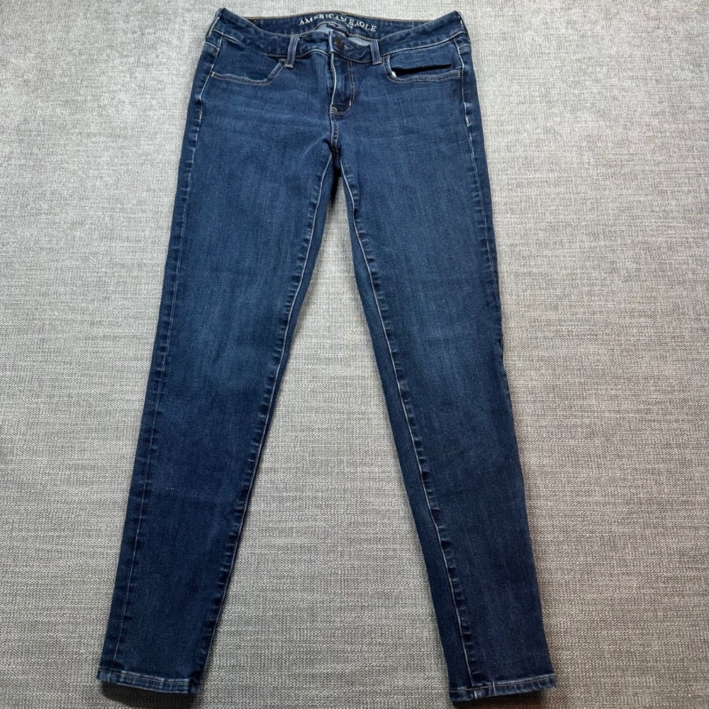 American Eagle Super Stretch X Skinny Jeans Womens 8 Regular Dark Wash